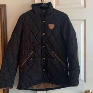 Great riding jacket size medium Black and Tan